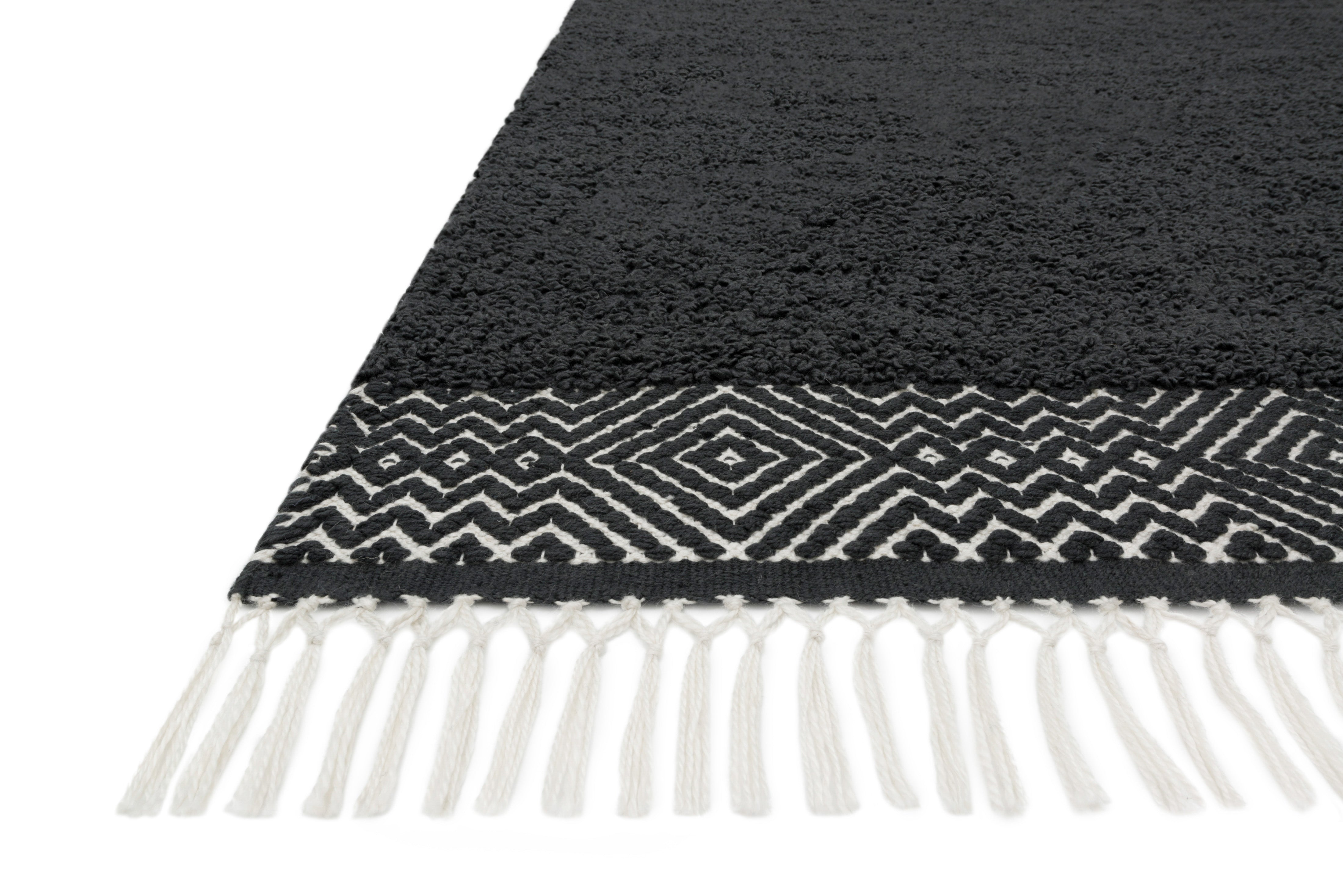 Loloi Rugs Aries Collection Rug in Charcoal - 7.8 x 9.8 feet