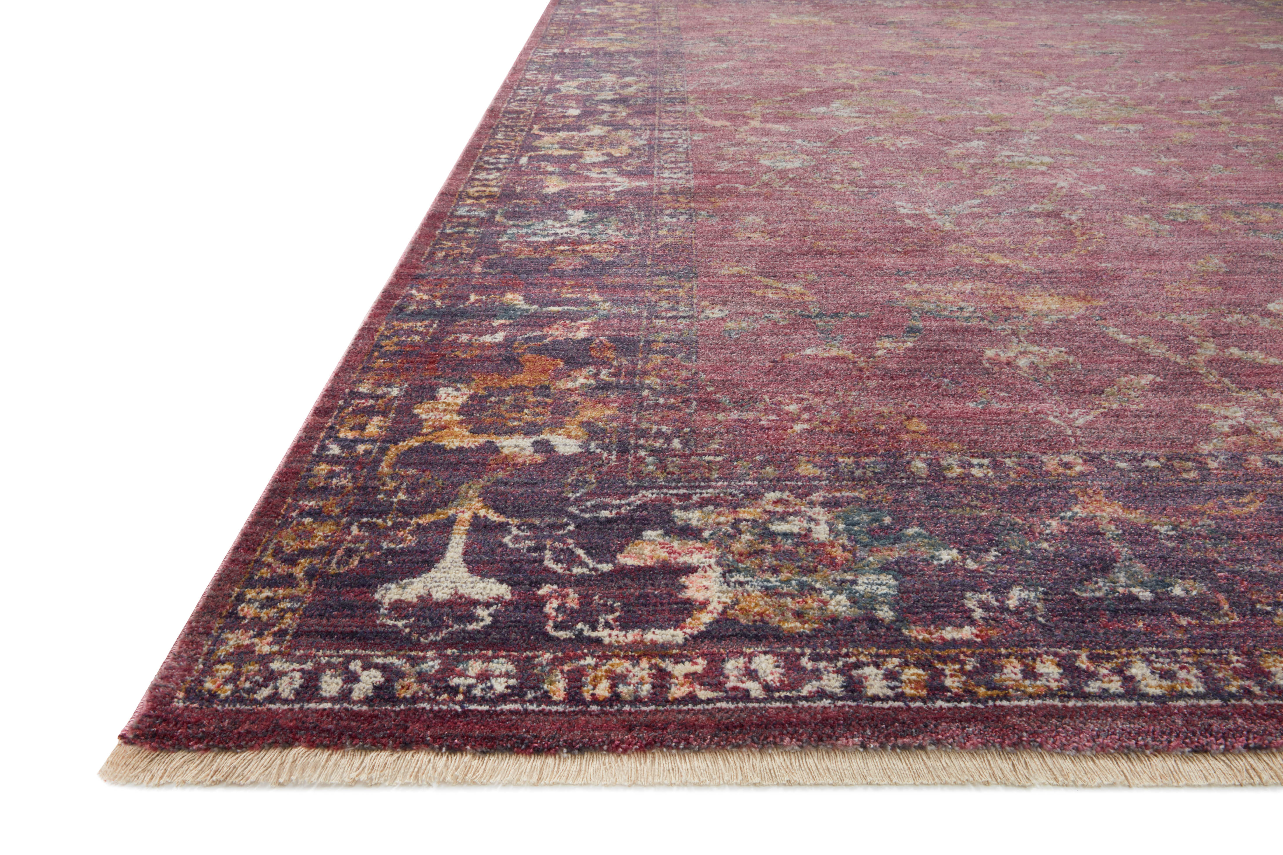 Loloi Rugs Giada Collection Rug in Grape, Multi - 7.8 x 10 feet