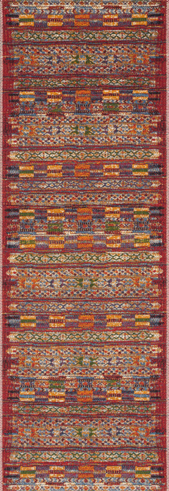 Loloi Rugs Mika Collection Rug in Red, Multi - 10.5 x 13.8 feet