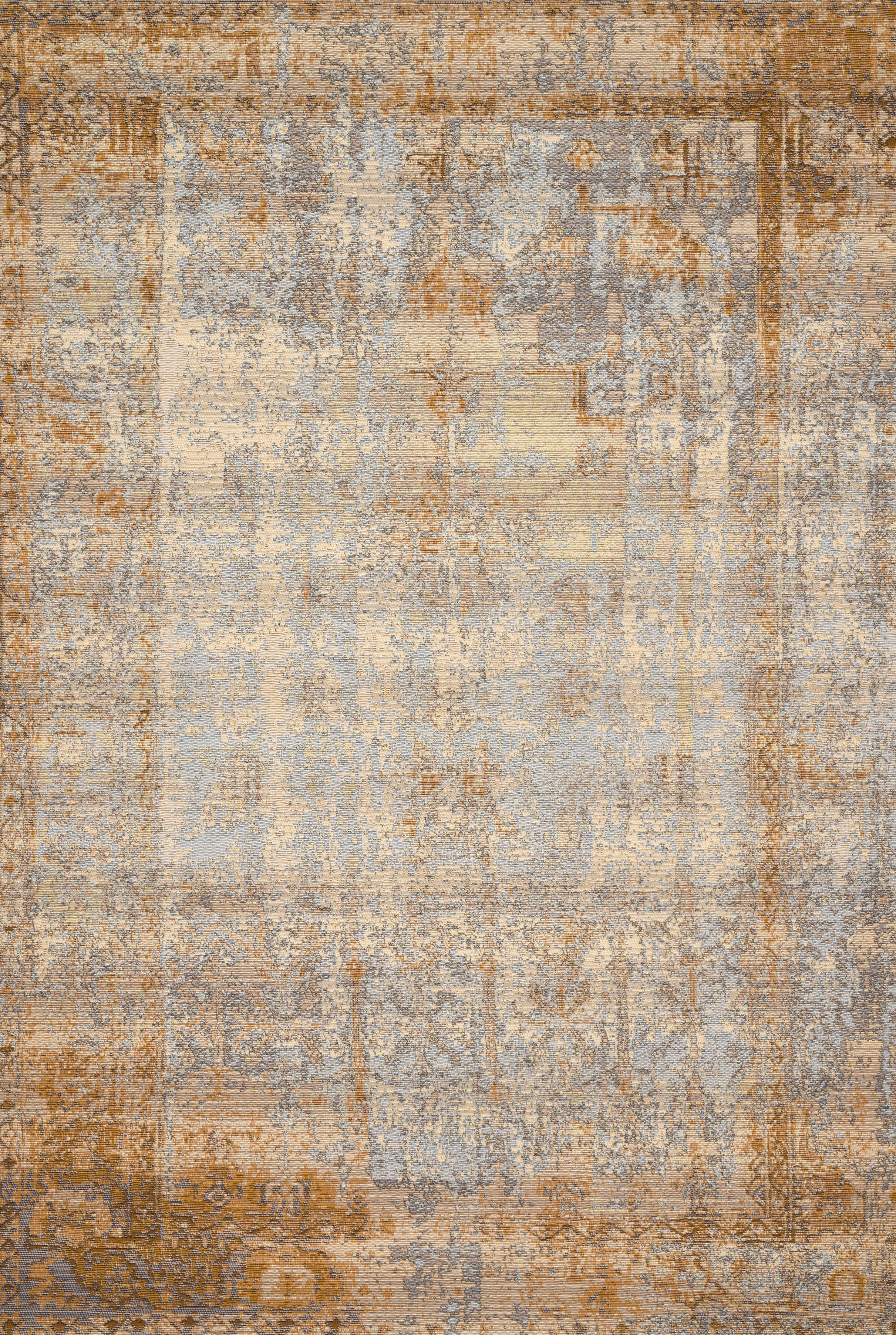 Loloi Rugs Mika Collection Rug in Ant. Ivory, Copper - 10.5 x 13.8 feet