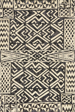 Loloi Rugs Mika Collection Rug in Ivory, Black - 10.5 x 13.8 feet