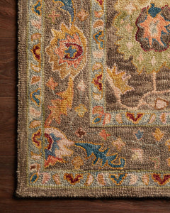 Loloi Rugs Padma Collection Rug in Charcoal, Multi - 7.8 x 9.8 feet