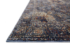 Loloi Rugs Porcia Collection Rug in Blue, Blue - 6.6 x 9.3 feet