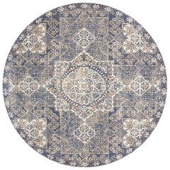 Loloi Rugs Porcia Collection Rug in Blue, Blue - 6.6 x 9.3 feet