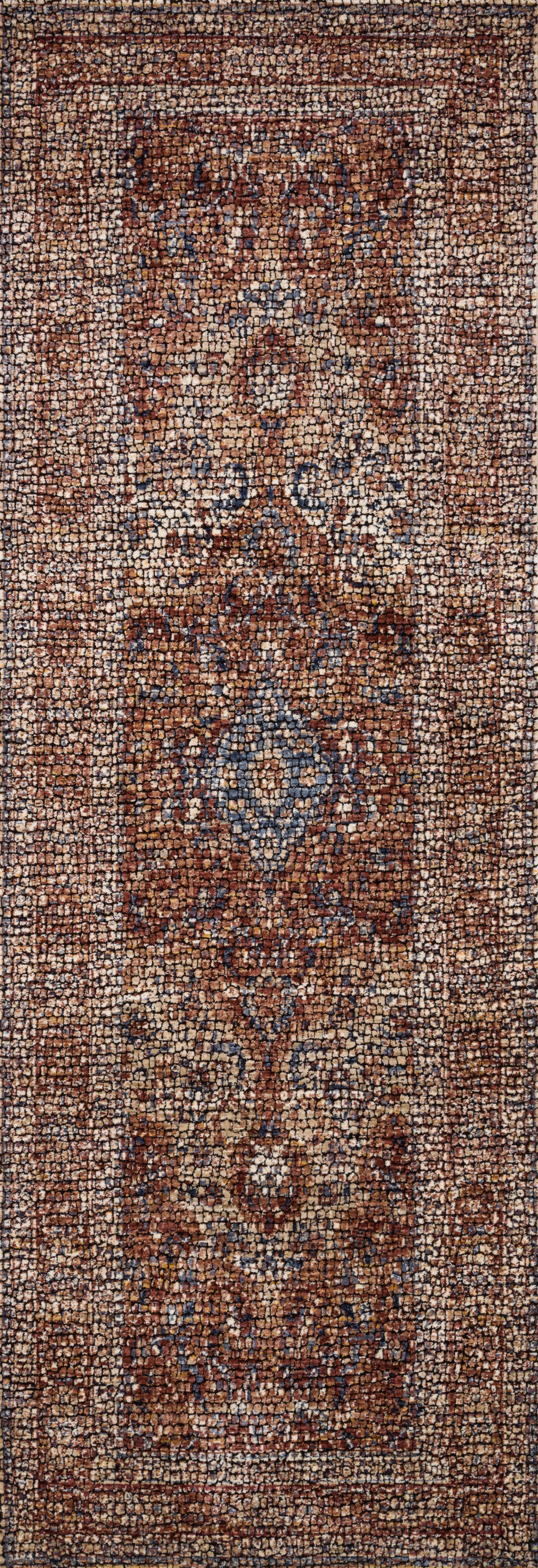 Loloi Rugs Porcia Collection Rug in Adobe Spice, Adobe Spice - 6.6 x 9.3 feet