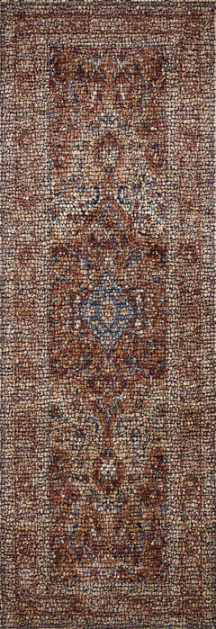 Loloi Rugs Porcia Collection Rug in Adobe Spice, Adobe Spice - 6.6 x 9.3 feet