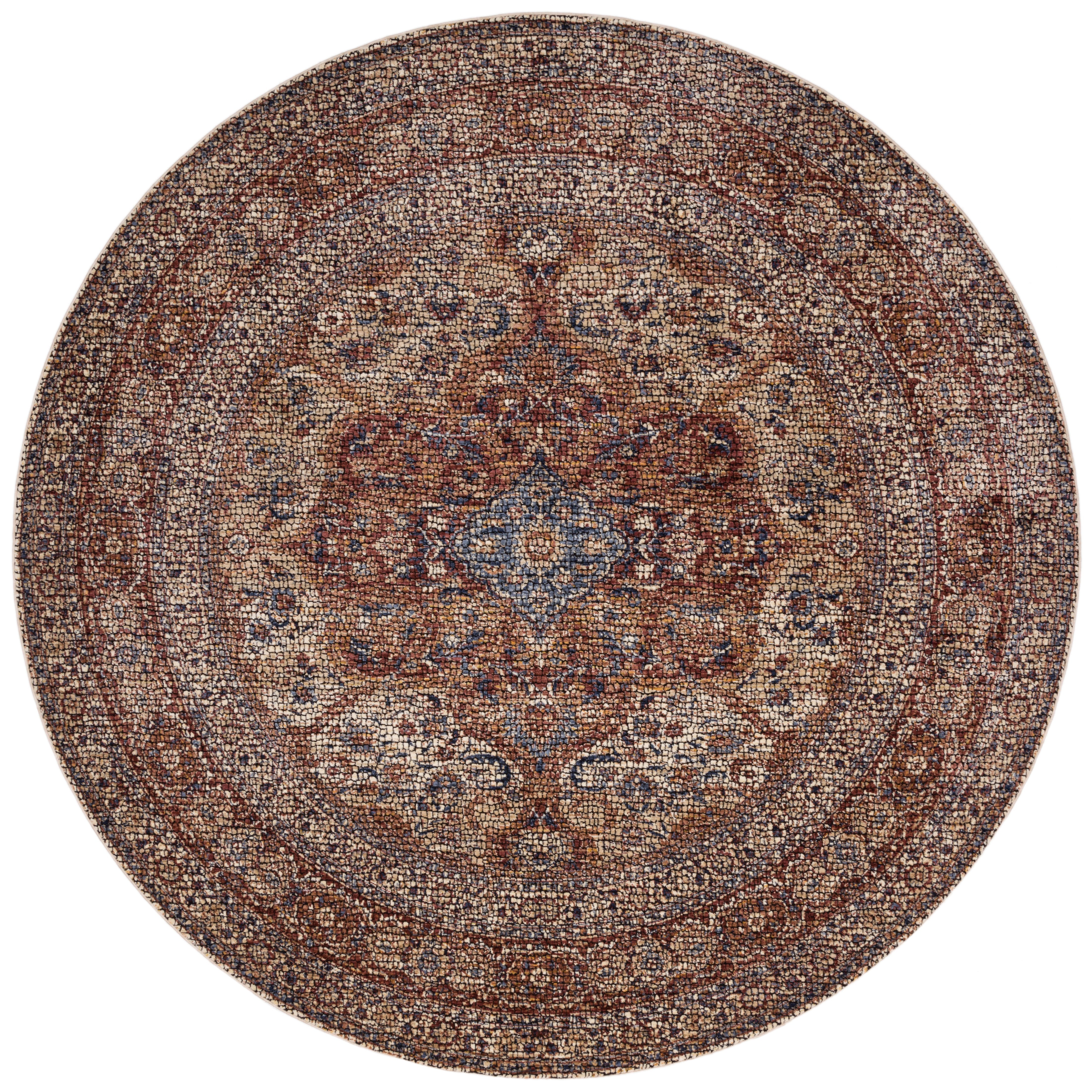 Loloi Rugs Porcia Collection Rug in Adobe Spice, Adobe Spice - 6.6 x 9.3 feet