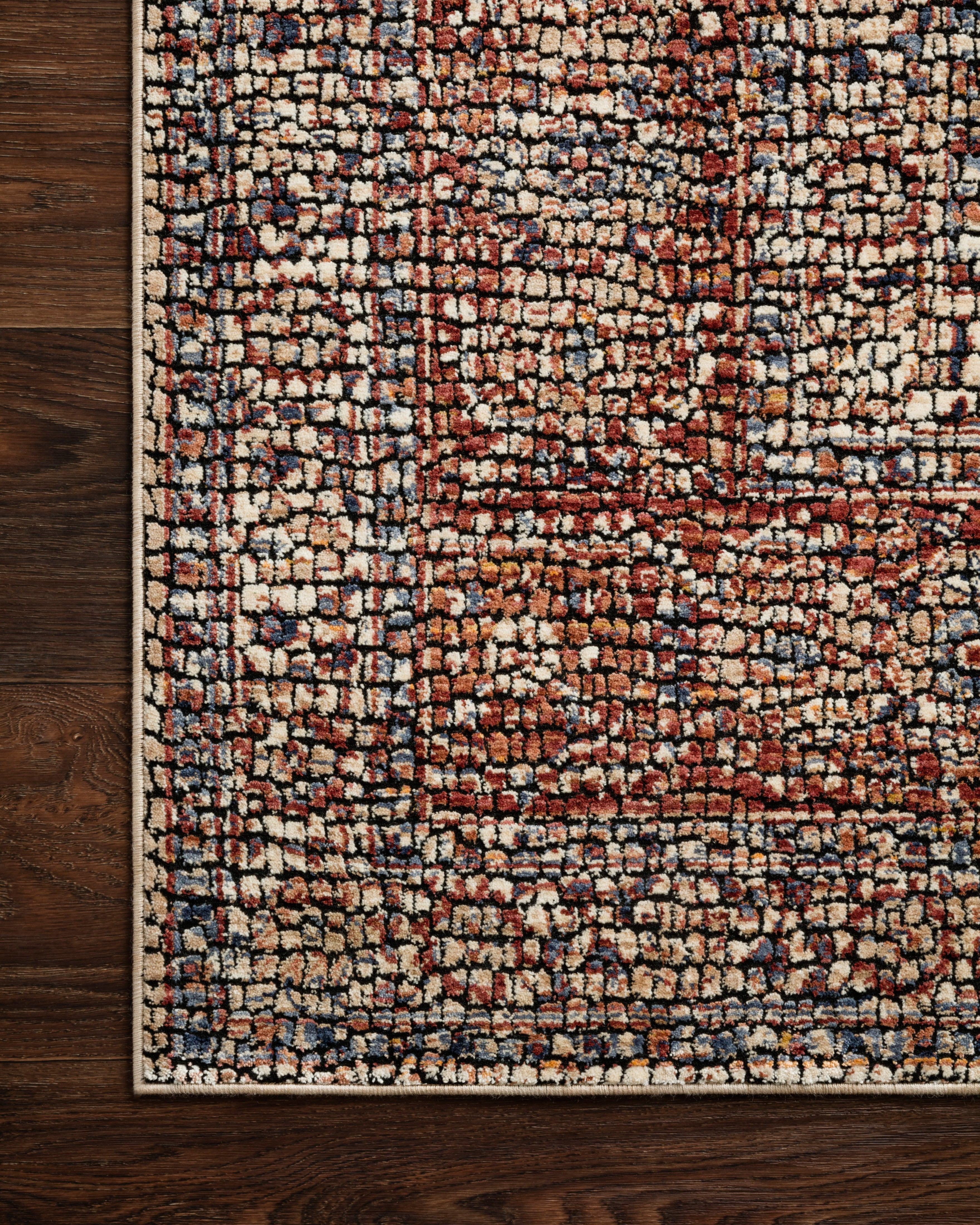 Loloi Rugs Porcia Collection Rug in Adobe Spice, Adobe Spice - 6.6 x 9.3 feet
