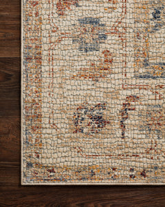 Loloi Rugs Porcia Collection Rug in Natural, Natural - 6.6 x 9.3 feet