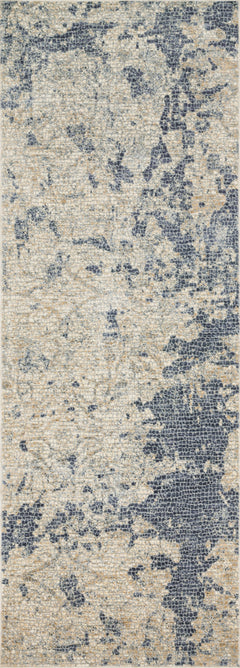 Loloi Rugs Porcia Collection Rug in Beige, Blue - 6.6 x 9.3 feet