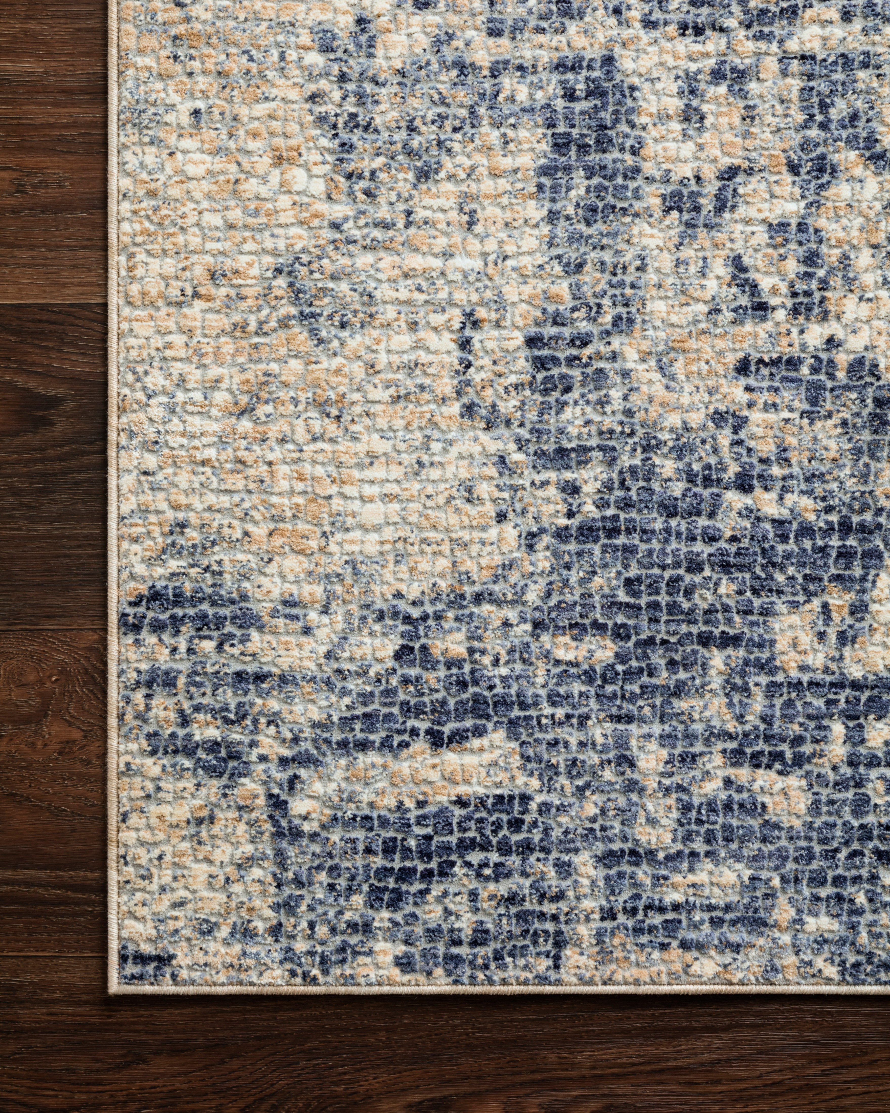 Loloi Rugs Porcia Collection Rug in Beige, Blue - 6.6 x 9.3 feet