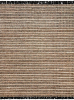 Loloi Rugs Rey Collection Rug in Camel, Black - 7.8 x 9.8 feet