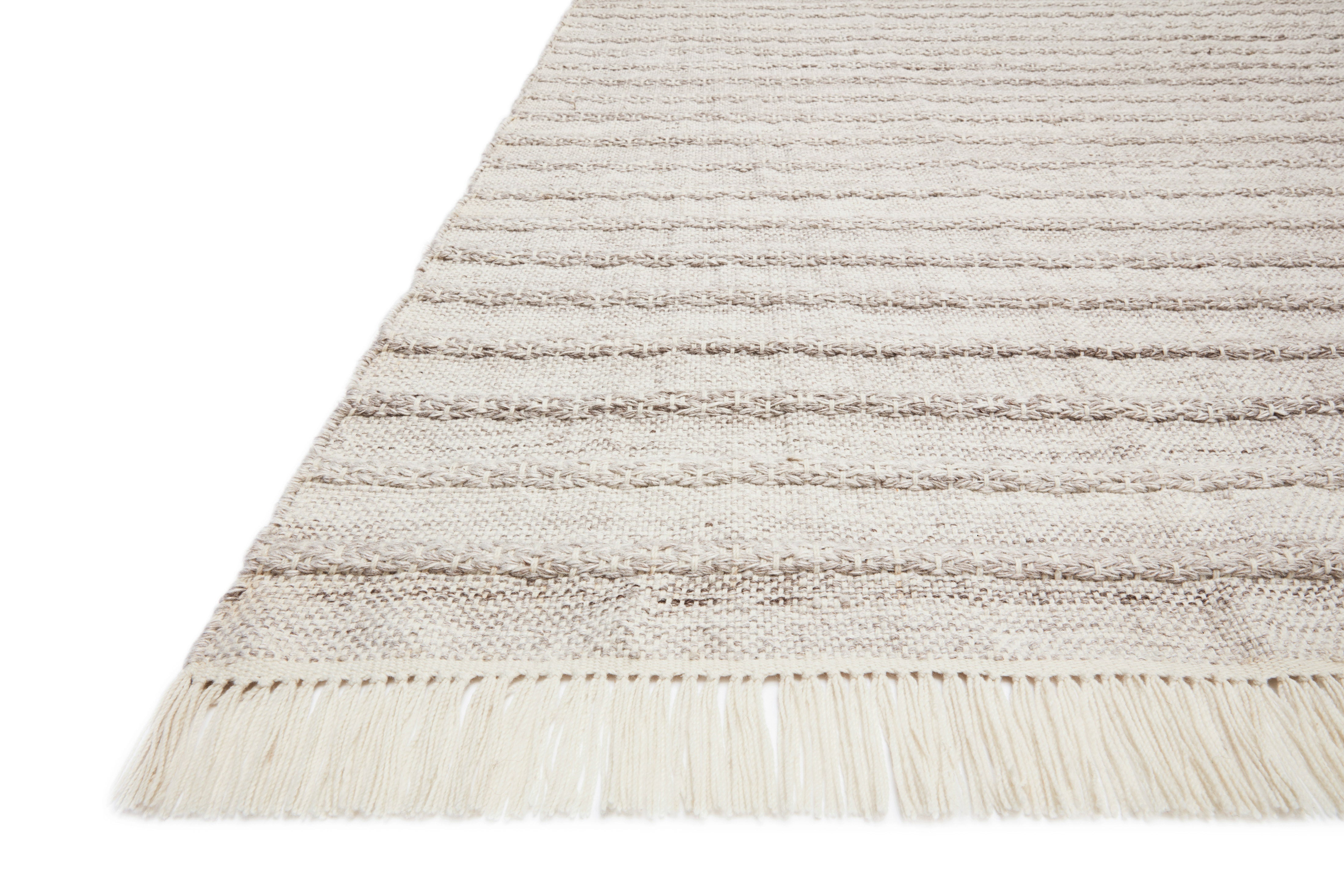 Loloi Rugs Rey Collection Rug in Silver, Grey - 7.8 x 9.8 feet