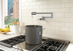 Delta Contemporary Pot Filler in Arctic Stainless, 1165LF-AR