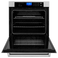 ZLINE 30 in. Professional 5.0 cu.ft. Single Wall Oven in DuraSnow® Stainless Steel with Self-Cleaning, AWSS-30