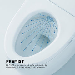 Toto Drake II 1.28 GPF Toilet with WASHLET® C200 Bidet Seat, MW4542044CEFG#01