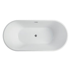 Vanity Art 59 in. Freestanding Soaking Bathtub, VA6815