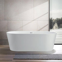 Vanity Art 59 in. Freestanding Soaking Bathtub, VA6815