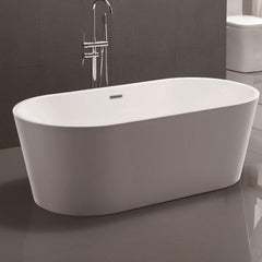 Vanity Art 59 in. Freestanding Soaking Bathtub, VA6815