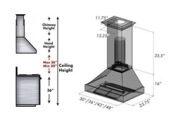 ZLINE 30 in. Kitchen Package with DuraSnow® Stainless Dual Fuel Range, Ducted Vent Range Hood and Tall Tub Dishwasher, 3KP-RASRH30-DWV