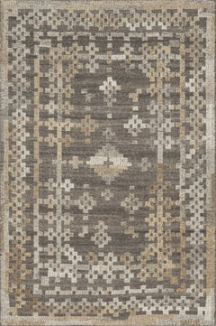 Loloi Rugs Akina Collection Rug in Charcoal, Taupe - 5 x 7.5 feet