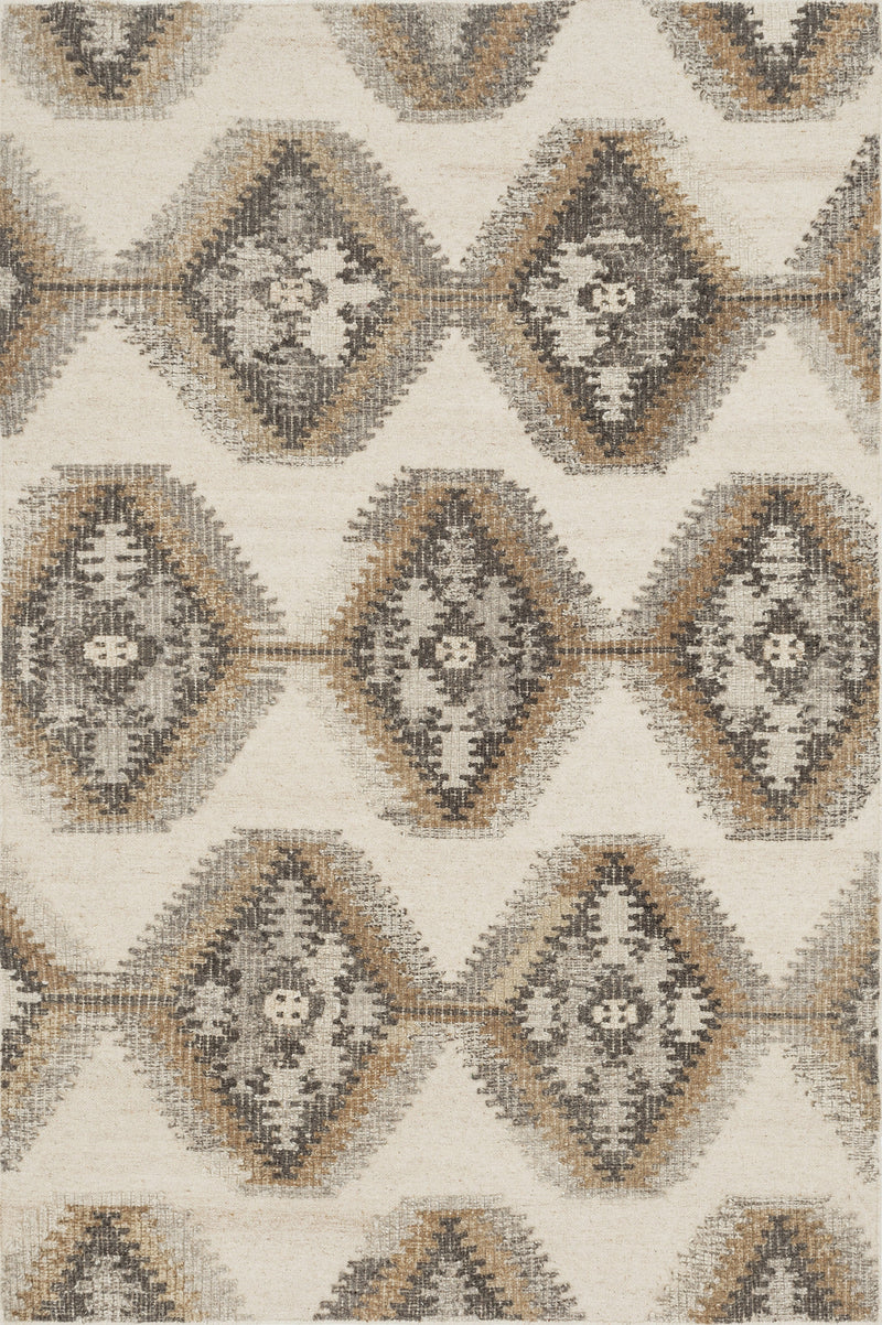 Loloi Rugs Akina Collection Rug in Ivory, Camel - 5 x 7.5 feet