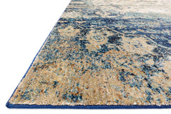 Loloi Rugs Anastasia Collection Rug in Blue, Ivory - 7.8 x 7.8 feet