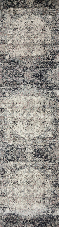 Loloi Rugs Anastasia Collection Rug in Ink, Ivory - 7.8 x 10.8 feet