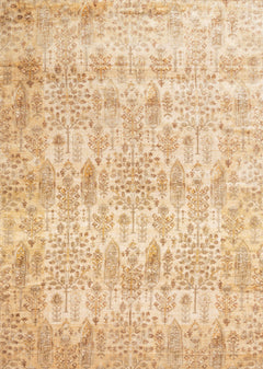 Loloi Rugs Anastasia Collection Rug in Ant. Ivory, Gold - 6.6 x 9.2 feet