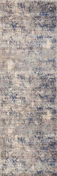 Loloi Rugs Anastasia Collection Rug in Mist, Blue - 7.8 x 7.8 feet