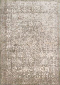 Loloi Rugs Anastasia Collection Rug in Grey, Sage - 7.8 x 7.8 feet