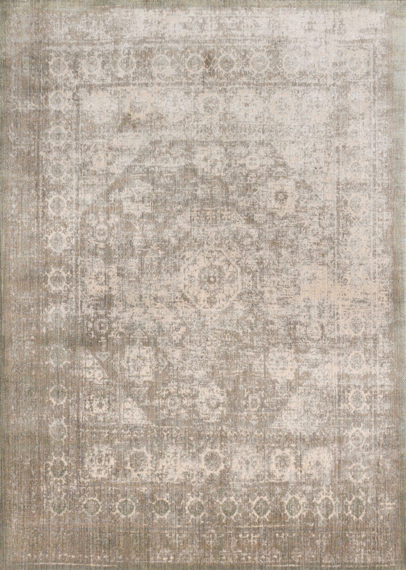 Loloi Rugs Anastasia Collection Rug in Grey, Sage - 7.8 x 7.8 feet