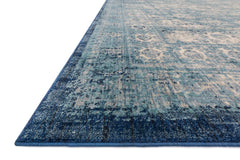 Loloi Rugs Anastasia Collection Rug in Lt. Blue, Ivory - 7.8 x 7.8 feet