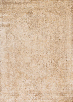 Loloi Rugs Anastasia Collection Rug in Ivory, Lt. Gold - 7.8 x 7.8 feet