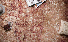 Loloi Rugs Anastasia Collection Rug in Copper, Ivory - 7.8 x 10.8 feet