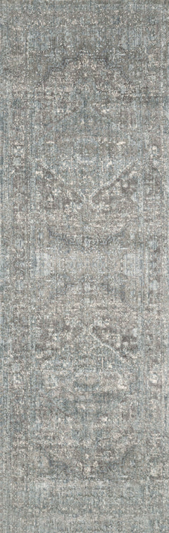 Loloi Rugs Anastasia Collection Rug in Stone, Blue - 7.8 x 10.8 feet