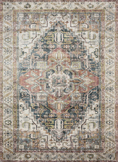 Loloi Rugs Anastasia Collection Rug in Ivory, Multi - 6.6 x 9.2 feet