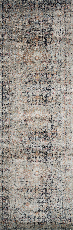 Loloi Rugs Anastasia Collection Rug in Charcoal, Sunset - 7.8 x 7.8 feet