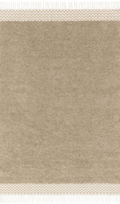 Loloi Rugs Aries Collection Rug in Oatmeal - 7.8 x 9.8 feet