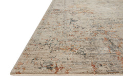 Loloi Rugs Axel Collection Rug in Silver, Spice - 7.8 x 10.2 feet