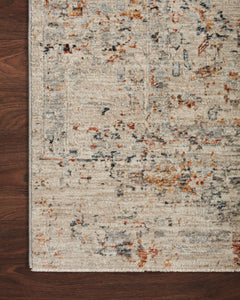 Loloi Rugs Axel Collection Rug in Silver, Spice - 7.8 x 10.2 feet