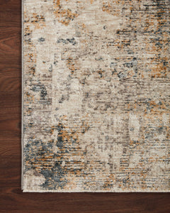 Loloi Rugs Axel Collection Rug in Ocean, Beige - 7.8 x 10.2 feet