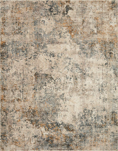 Loloi Rugs Axel Collection Rug in Ocean, Beige - 7.8 x 10.2 feet