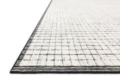 Loloi Rugs Beverly Collection Rug in Ivory, Black - 5.5 x 8.5 feet