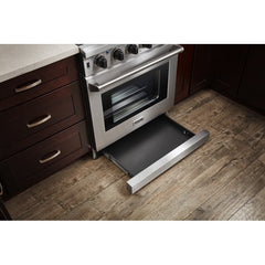 Thor Kitchen Appliance Package - 30 in. Natural Gas Range, Range Hood, Microwave Drawer, Refrigerator, Dishwasher, AP-LRG3001U-TRH-2