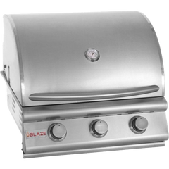 Blaze Outdoor Package - Prelude LBM 25 In. Natural Gas Grill, Side Burner, Refrigerator, Access Door, AP-BLZ-3LBM-NG-2