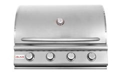 Blaze Outdoor Package - Prelude LBM 32 In. Natural Gas Grill, Side Burner, Refrigerator, Access Door, AP-BLZ-4LBM-NG-2