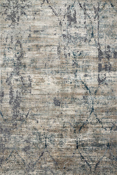 Loloi Rugs Cascade Collection Rug in Taupe, Blue - 6.6 x 9.2 feet