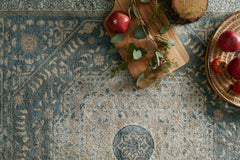 Loloi Rugs Century Collection Rug in Blue, Sand - 9.3 x 9.3 feet