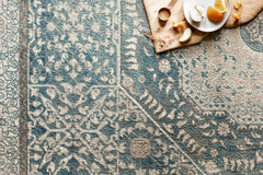 Loloi Rugs Century Collection Rug in Blue, Sand - 9.3 x 9.3 feet